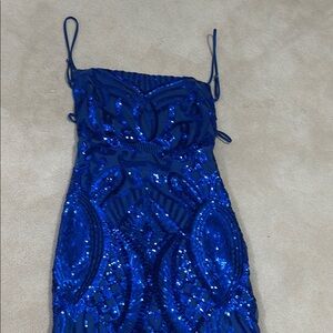 Blue sequin dress from Lucy in the Sky size medium.